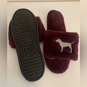 Maroon/purple PINK slippers/slides